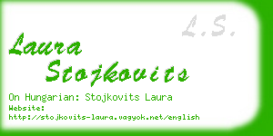 laura stojkovits business card